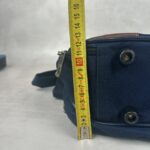LYS Paris sac trolley cabine bleu marine cuir marron vintage