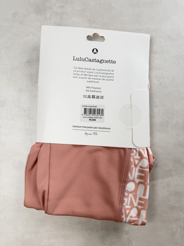 Legging sport femme LuluCastagnette rose chair taille M