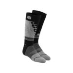 100% TORQUE Chaussettes MX Comfort Youth Moto Noir/Gris