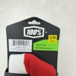 100% MX Performance Sock Hi-Side Blanc/Bleu:Rouge Moto