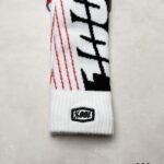 100% TORQUE MX Comfort Sock Chaussettes Moto S/M Noir Blanc