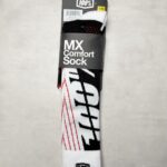100% TORQUE MX Comfort Sock Chaussettes Moto S/M Noir Blanc