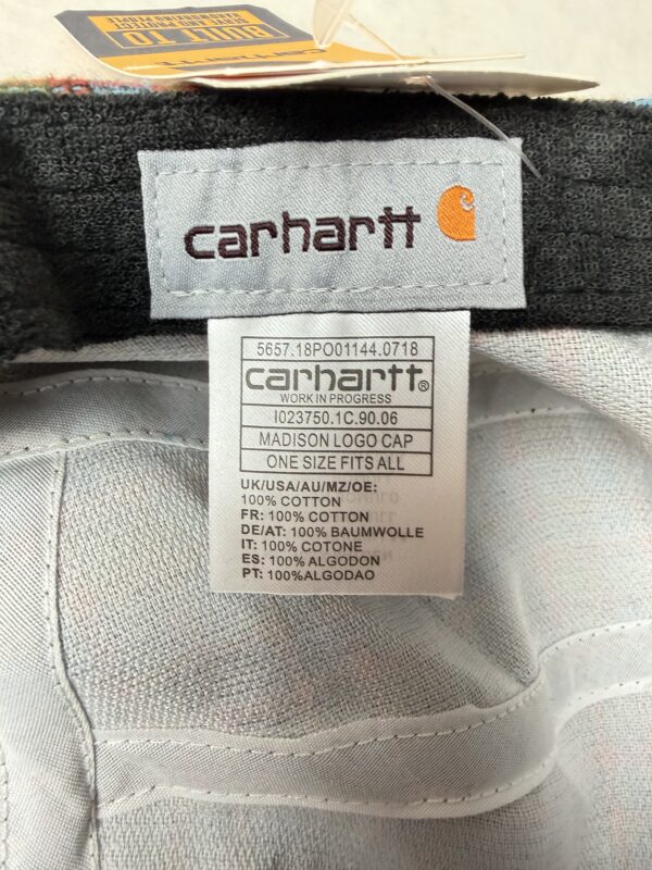 Casquette Carhartt WIP Madison Logo Cap – À carreaux tartan – Taille unique (neuf avec étiquette)