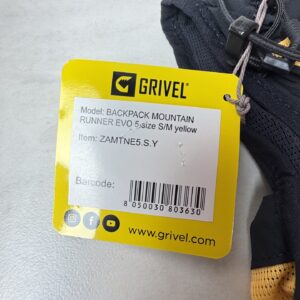 Gilet-sac trail Grivel Mountain Runner EVO 5, taille S/M, coloris jaune