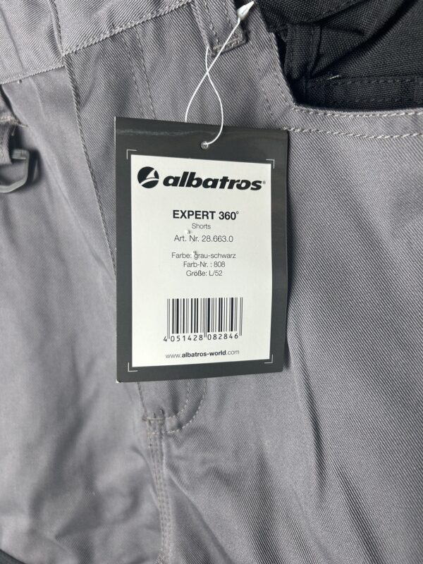 Short de travail Albatros Expert 360° gris noir taille L/52 neuf