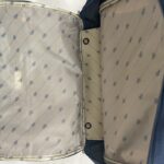 LYS Paris sac trolley cabine bleu marine cuir marron vintage