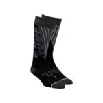 100% TORQUE Chaussettes MX Comfort Moto Noir/Gris