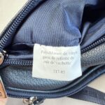 Lancaster Paris banane bleue marine PVC cuir vachette 517-85