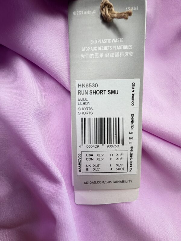 Adidas Short Running Femme Lilas Recyclé XL