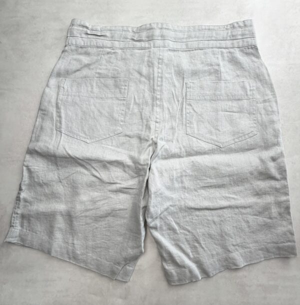 La Naturelle short lin 100% femme argile ceinture S