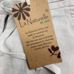 La Naturelle short lin 100% femme argile ceinture S