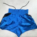 Domyos Short Kickboxing bleu noir 100% polyester taille M