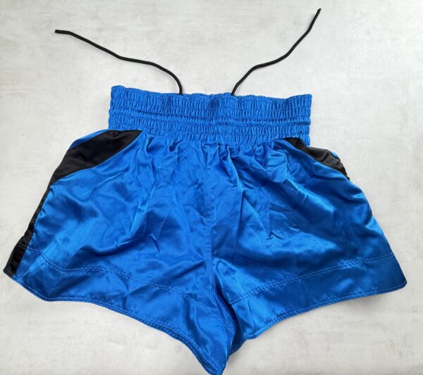 Domyos Short Kickboxing bleu noir 100% polyester taille M