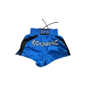 Domyos Short Kickboxing bleu noir 100% polyester taille M