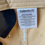Avalanche casquette baseball coton jaune réglable OSFA
