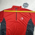 Briko Saatchi Maillot Vélo Cyclisme Rouge Homme XL