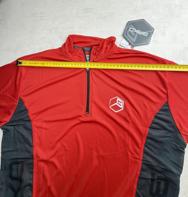 Briko Saatchi Maillot Vélo Cyclisme Rouge Homme XL