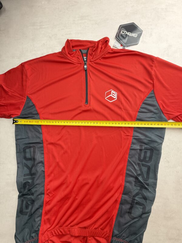 Briko Saatchi Maillot Vélo Cyclisme Rouge Homme XL