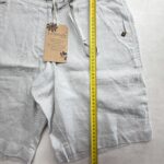 La Naturelle short lin 100% femme argile ceinture S