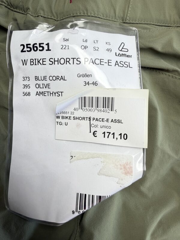 Löffler W Bike Shorts Pace-E ASSL olive vélo femme S