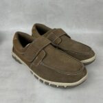 Chaussures Atlas For Men marron daim à scratch – taille 44 homme