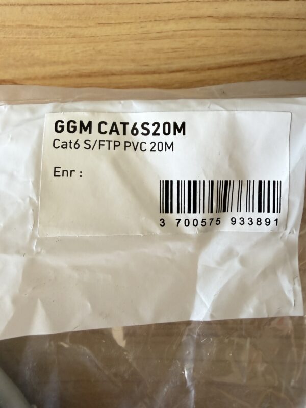 Gigamedia Patch Cord Cat6 S/FTP PVC gris 20m