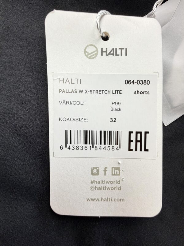 Halti Pallas W X-Stretch Lite Short randonnée noir taille 32