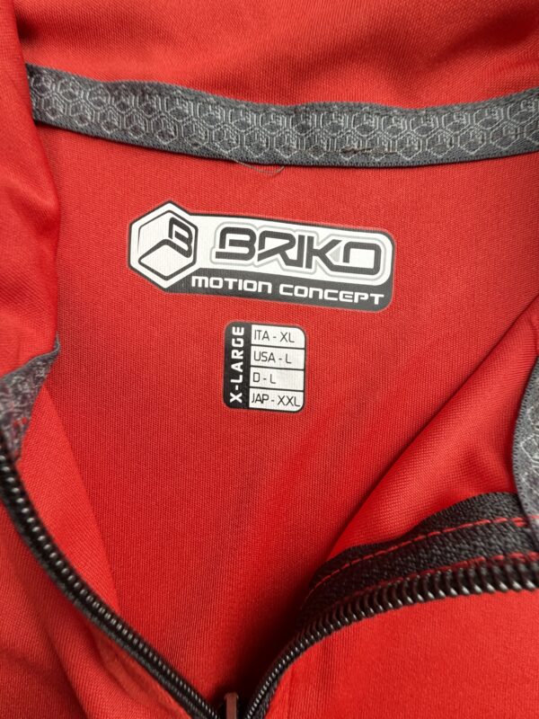 Briko Saatchi Maillot Vélo Cyclisme Rouge Homme XL