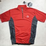Briko Saatchi Maillot Vélo Cyclisme Rouge Homme XL