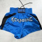 Domyos Short Kickboxing bleu noir 100% polyester taille M