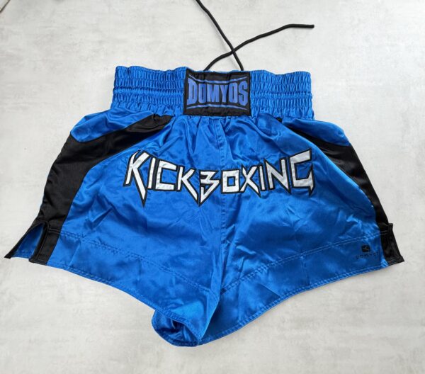 Domyos Short Kickboxing bleu noir 100% polyester taille M