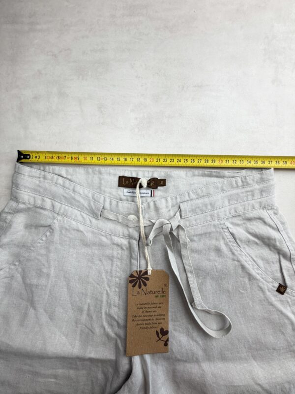La Naturelle short lin 100% femme argile ceinture S