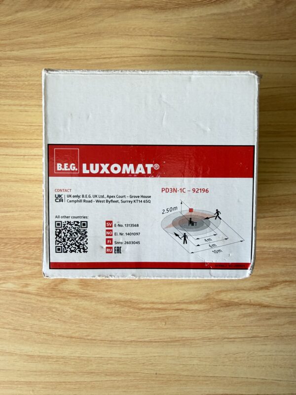 B.E.G. Luxomat PD3N-1C détecteur présence encastrable 360°