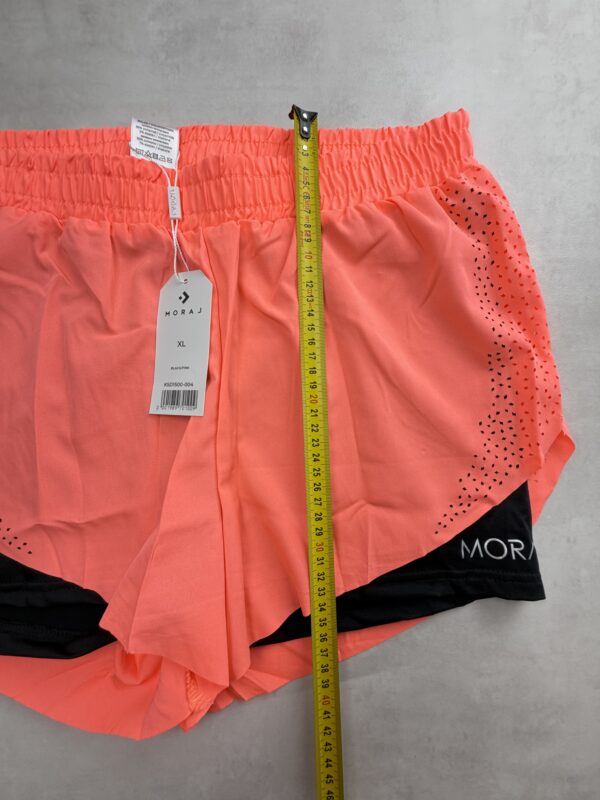 Moraj short running 2-en-1 corail perforé XL neuf