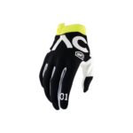 100% iTrack Racr Gloves Noir/Jaune Taille M - Gants Moto