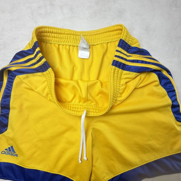 Short Adidas jaune bleu marine style vintage sport homme M