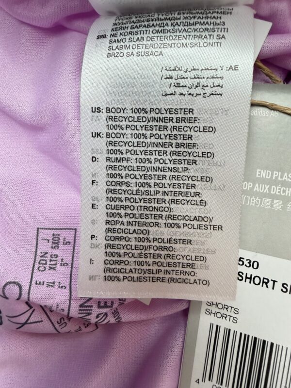 Adidas Short Running Femme Lilas Recyclé XL