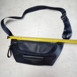 Lancaster Paris banane bleue marine PVC cuir vachette 517-85