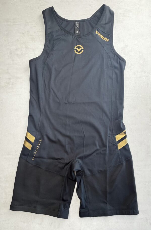 Virus Elevate V2 Singlet combinaison powerlifting noir/or M