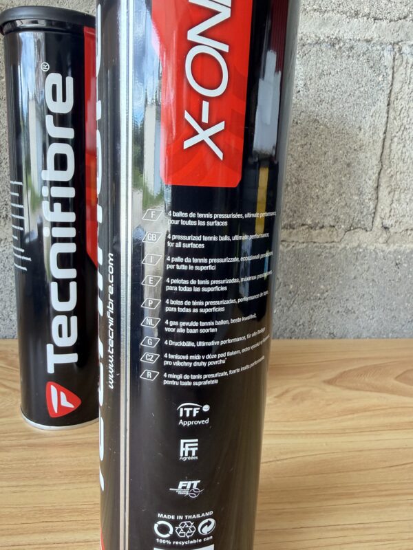 Tecnifibre X-One Balles Tennis Pressurisées Grand Prix 4x3 tubes