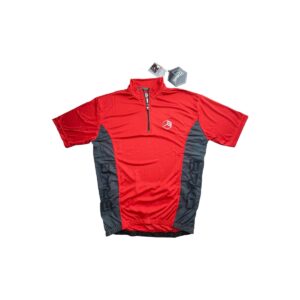 Briko Saatchi Maillot Vélo Cyclisme Rouge Homme XL