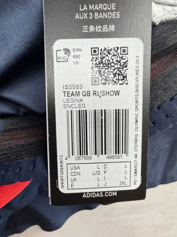 Adidas Adizero Short Running Team GB Olympique Marine L