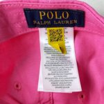Polo Ralph Lauren casquette baseball rose vif coton