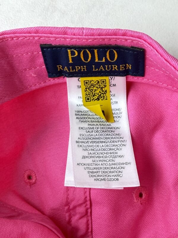 Polo Ralph Lauren casquette baseball rose vif coton