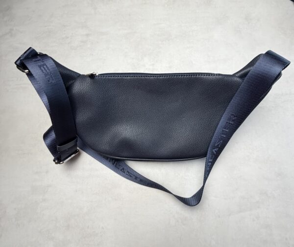 Lancaster Paris banane bleue marine PVC cuir vachette 517-85