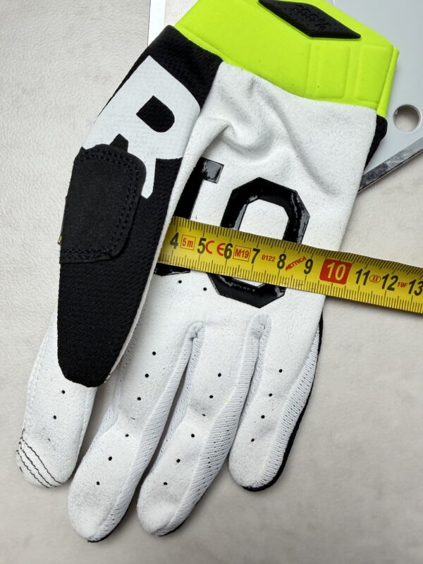 100% iTrack Racr Gloves Noir/Jaune Taille M - Gants Moto