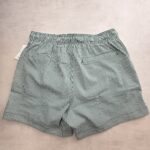 Stone Rose short seersucker coton rayé vert blanc taille M