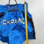 Domyos Short Kickboxing bleu noir 100% polyester taille M