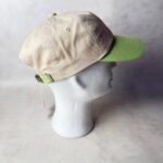 Natif casquette bicolore beige vert réglable