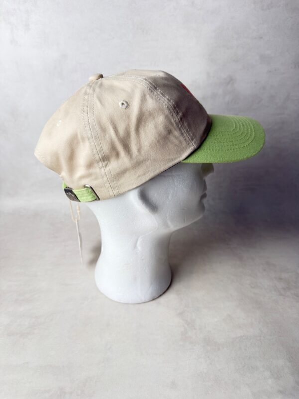 Natif casquette bicolore beige vert réglable